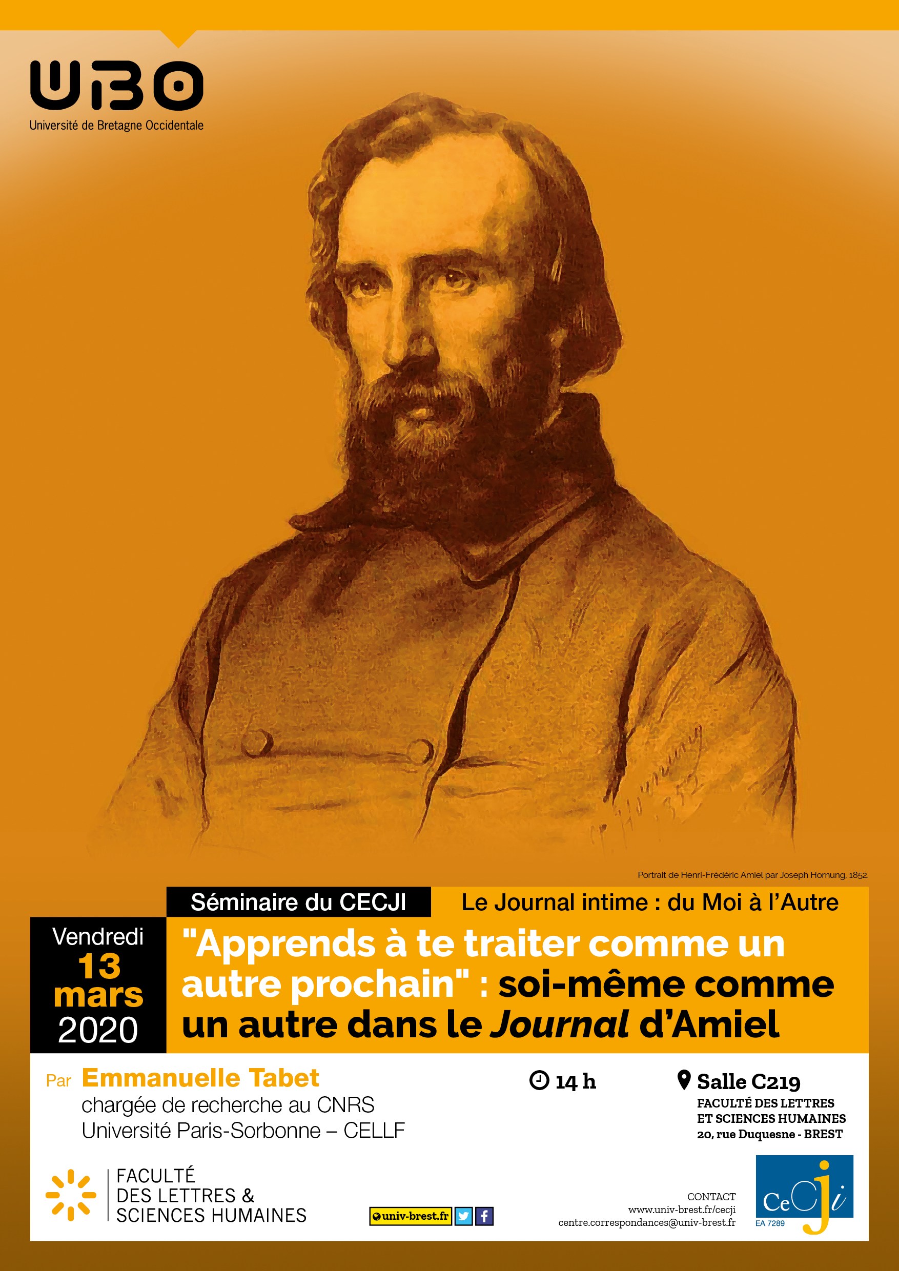 "Apprends à te traiter comme un autre prochain" : soi-même comme un autre dans le Journal d'Amiel