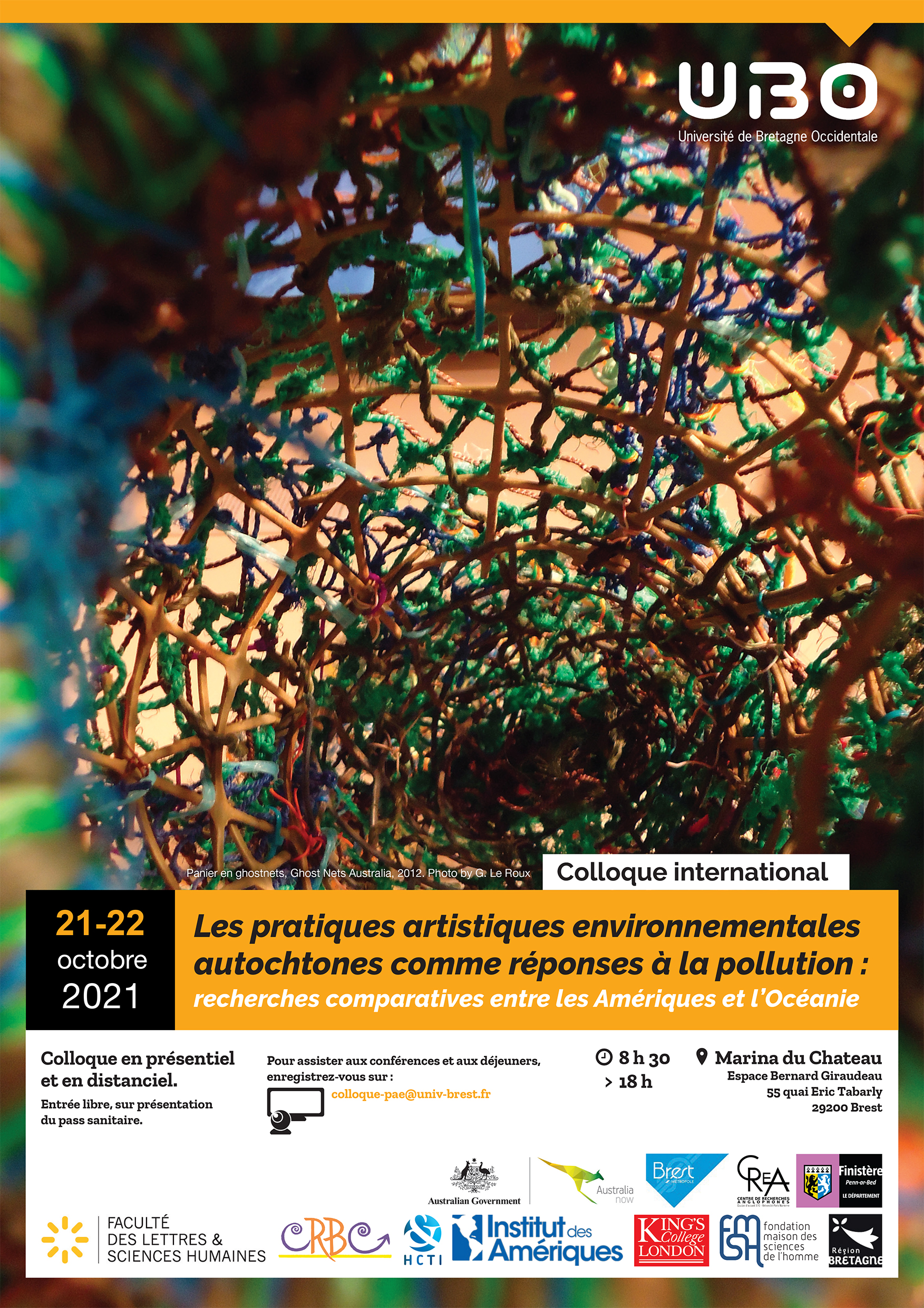 Affiche du colloque Pratiques artistiques environnementales