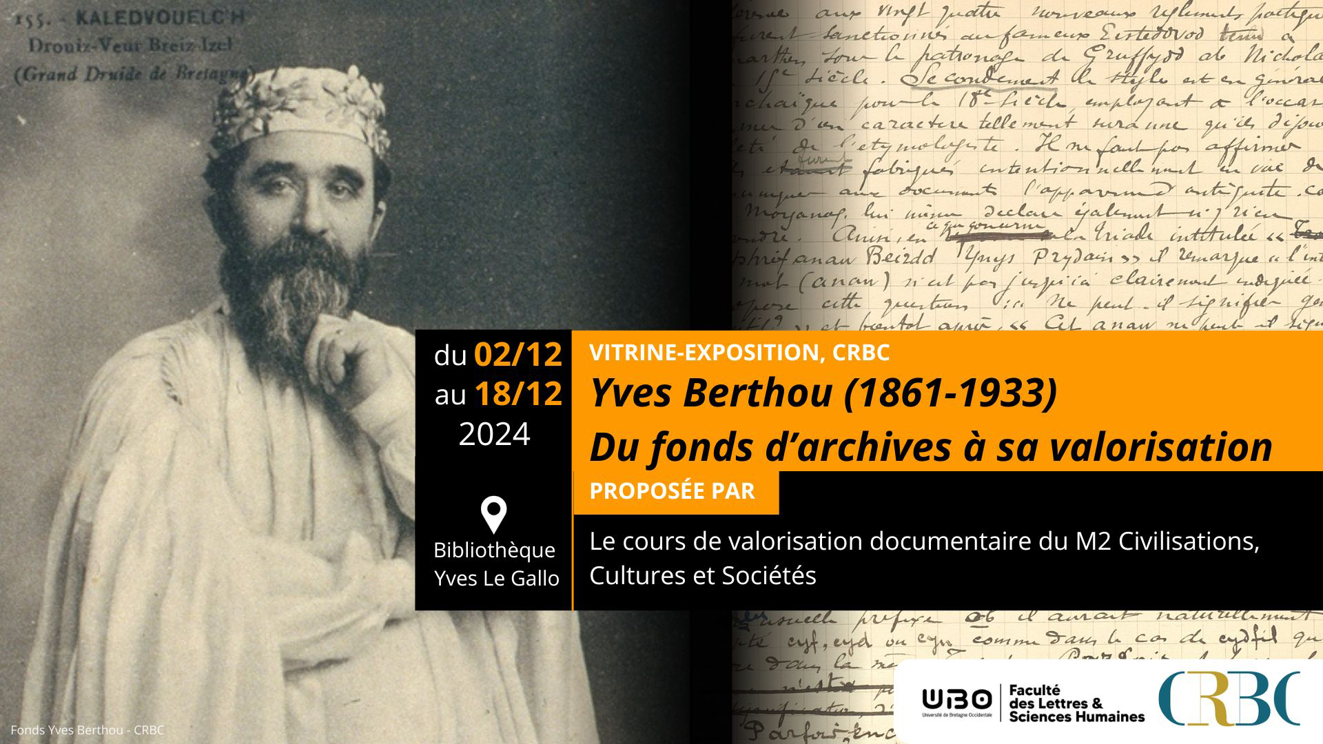 Affiche de l'exposition Yves-Berthou