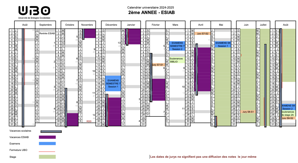 Calendrier MQ2024-2025 2A