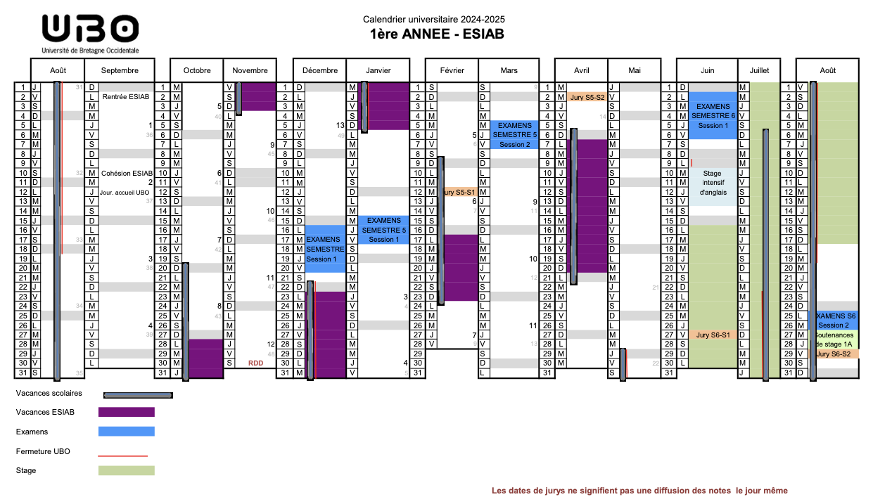 Calendrier MQ2024-2025 1A