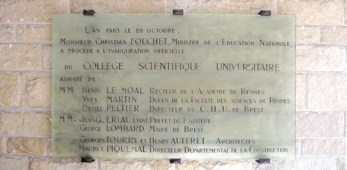 Plaque inaugurale