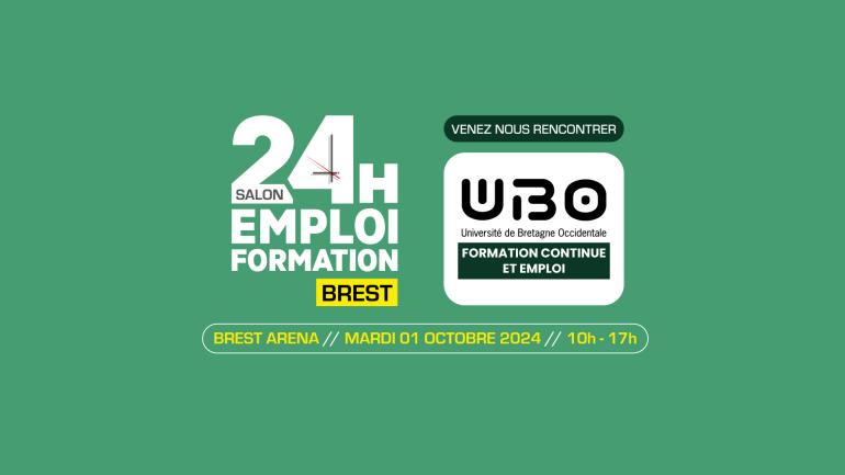 Visuel du salon 24h Emploi formation de Brest, le 01 octobre 2024