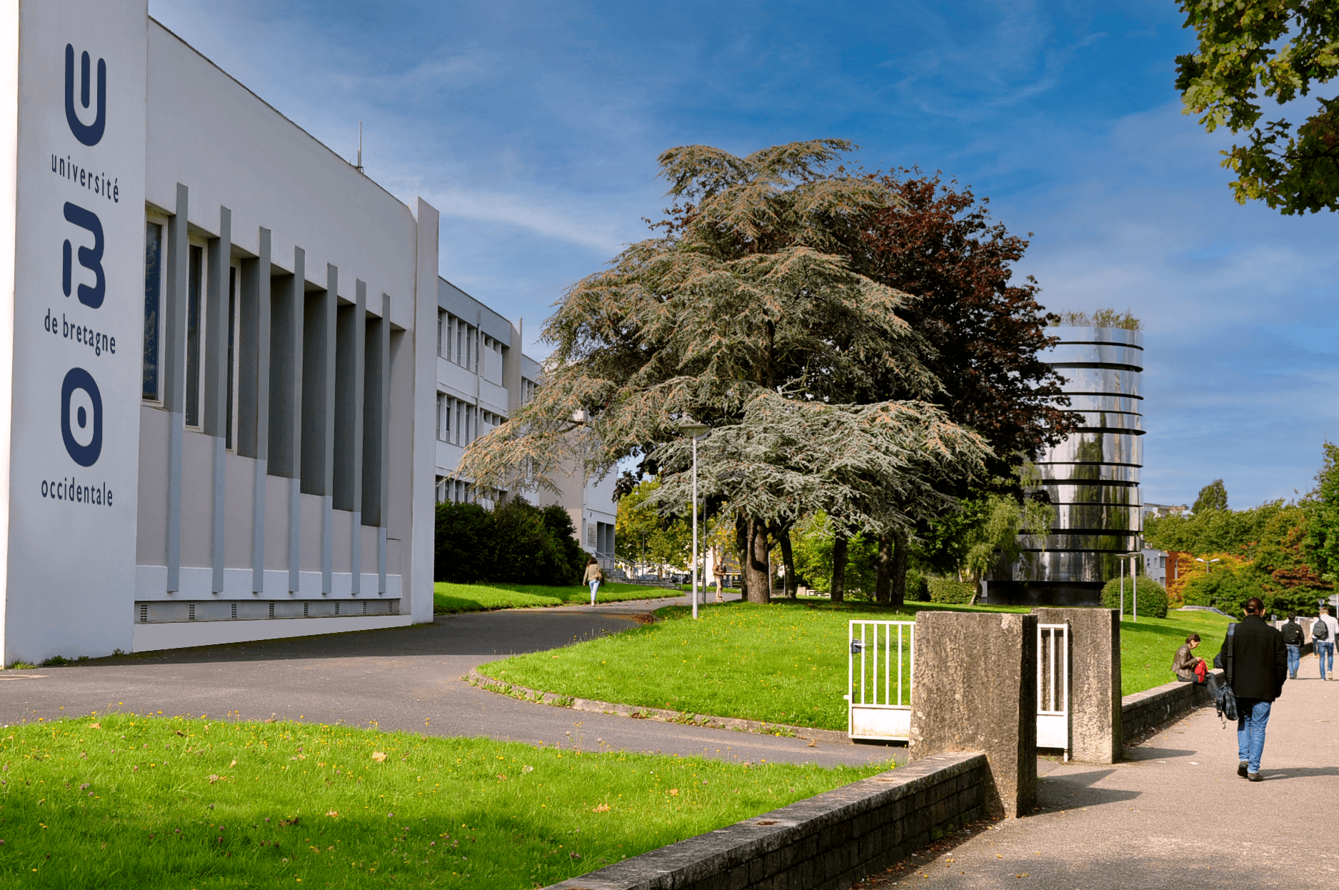 Photo des bâtiment de l'UBO avenue Victor Le Gorgeu