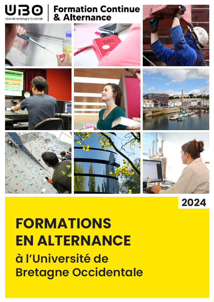 Couverture du catalogue des formations en alternance UBO SUFCA 2024