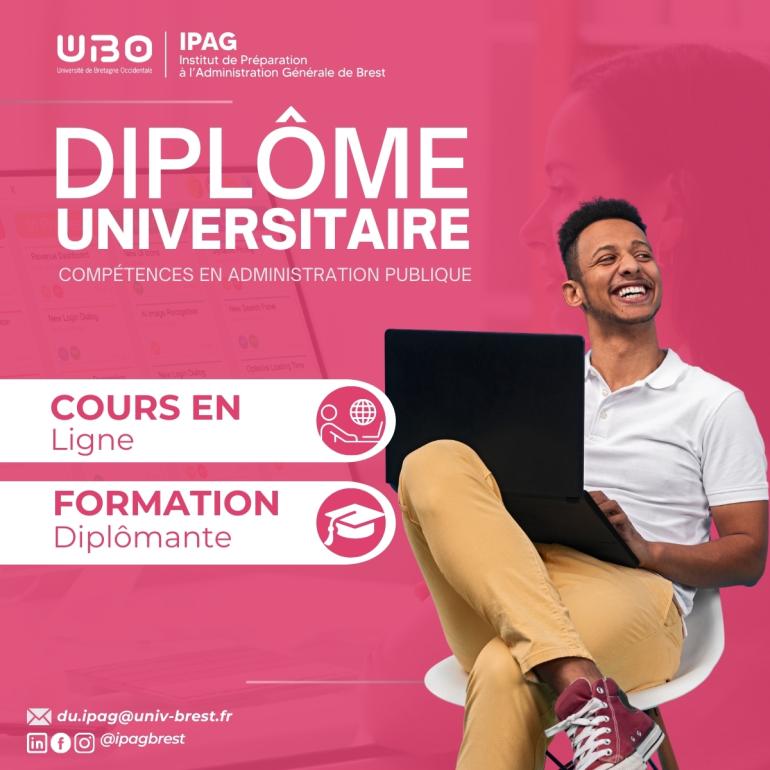 Illustration de communication pour le diplôme universitaire 