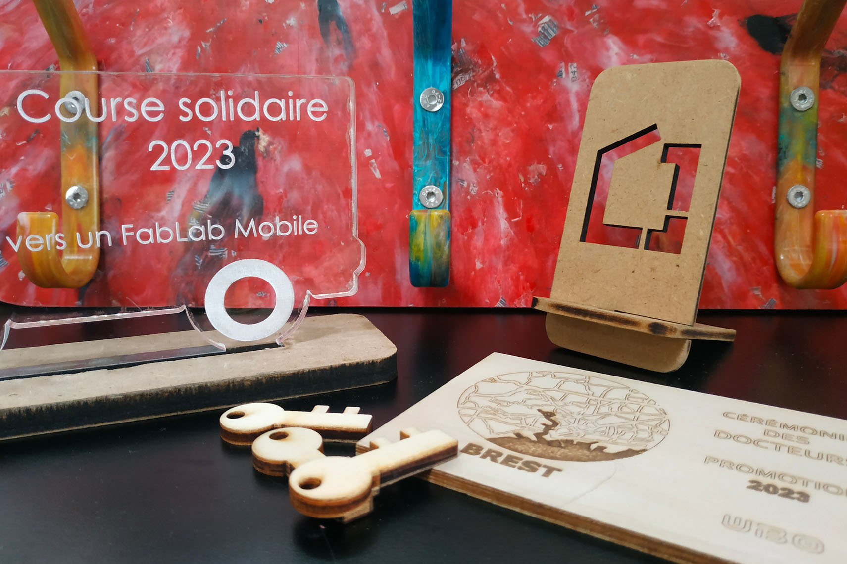 goodies durables en bois et plastique recyclé